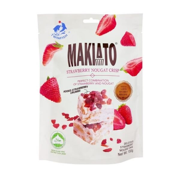 TwinFish Makiato Strawberry Crisp 150g